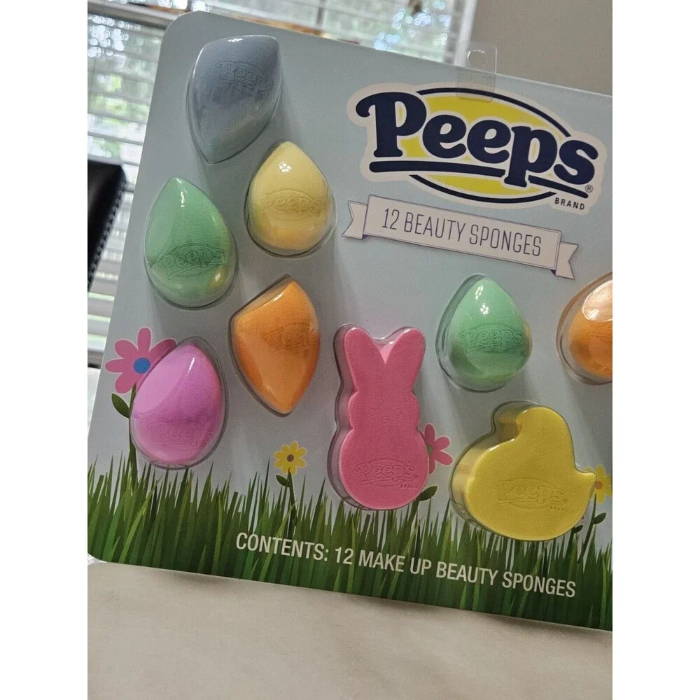 PEEPS Make up Beauty Sponges 12 piece set, NEW